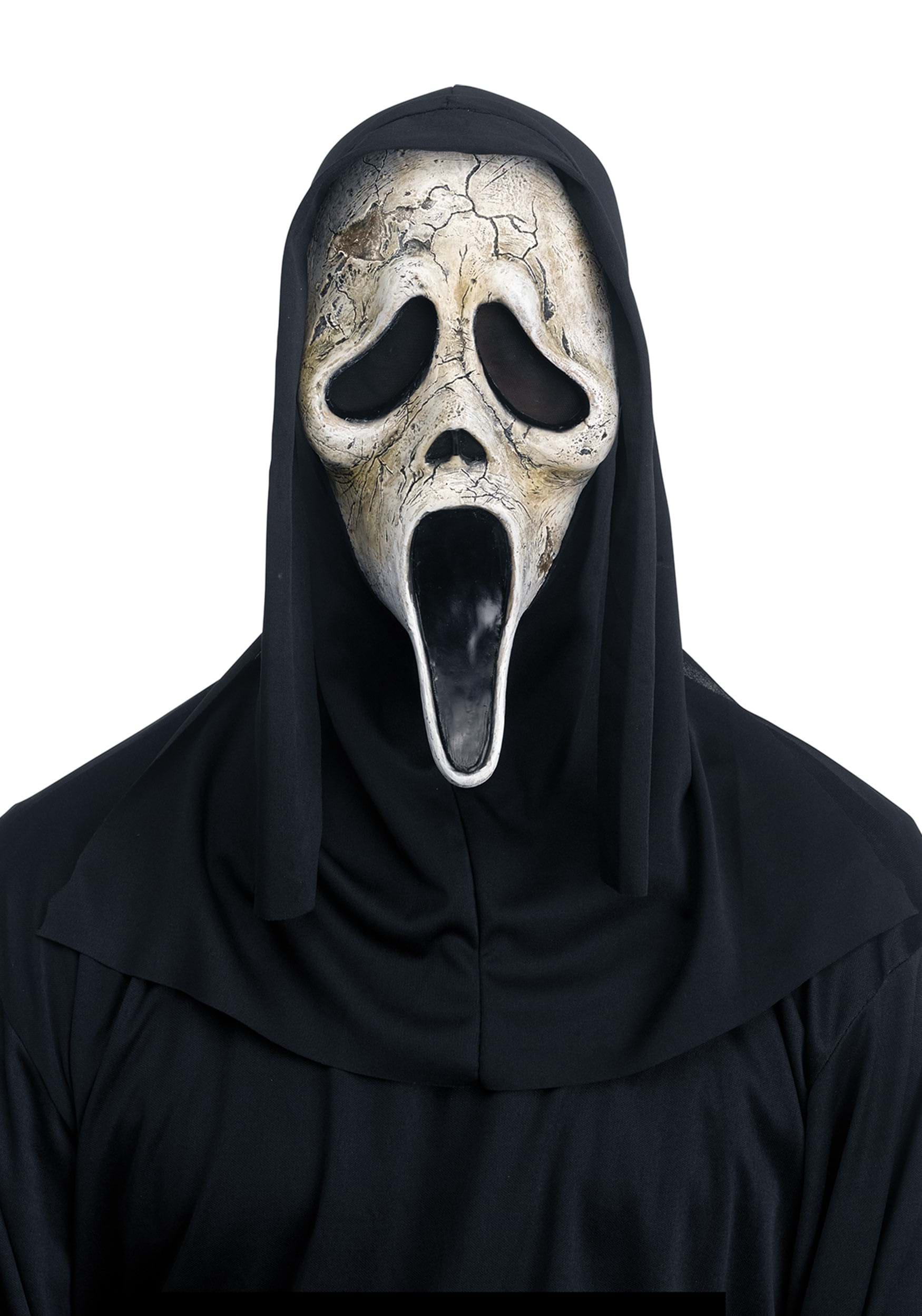 Adult Ghost Face Aged Costume Mask | Scream Masks