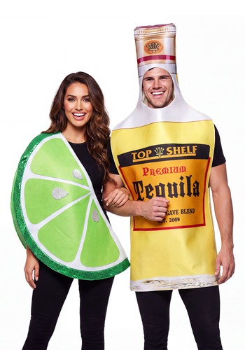 Adult Top Shelf Tequila and Lime Costume Set