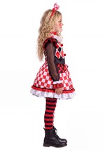 Girl's Wicked Red Jester Costume Alt 3