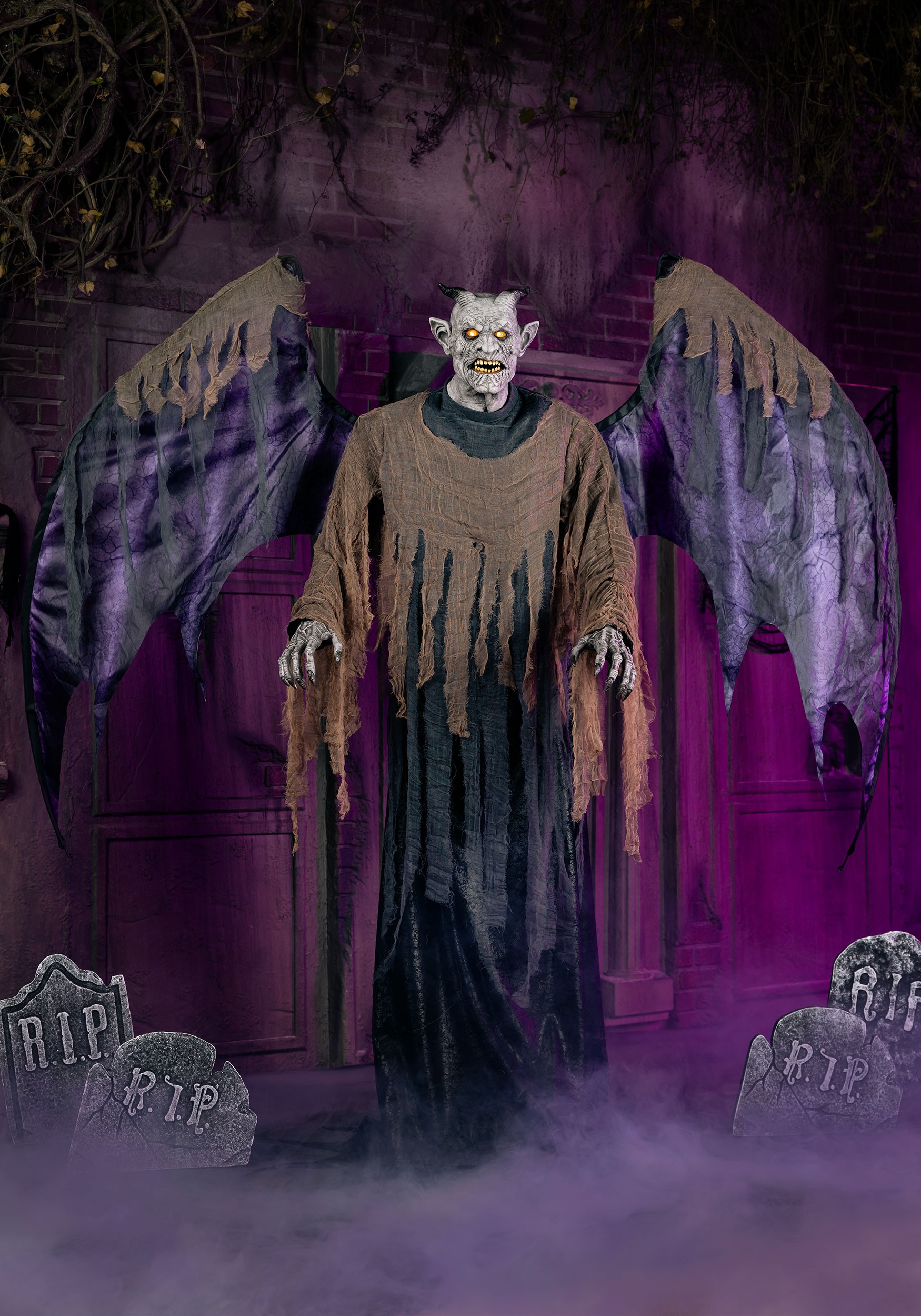 7FT Animatronic Craggoth the Demon Gargoyle Decoration | Animatronics