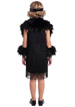 Kids Classic 1920s Black Flapper Costume Alt 1