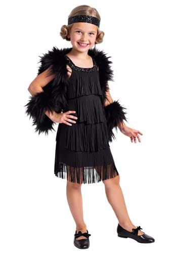Kids Classic 1920s Black Flapper Costume 1