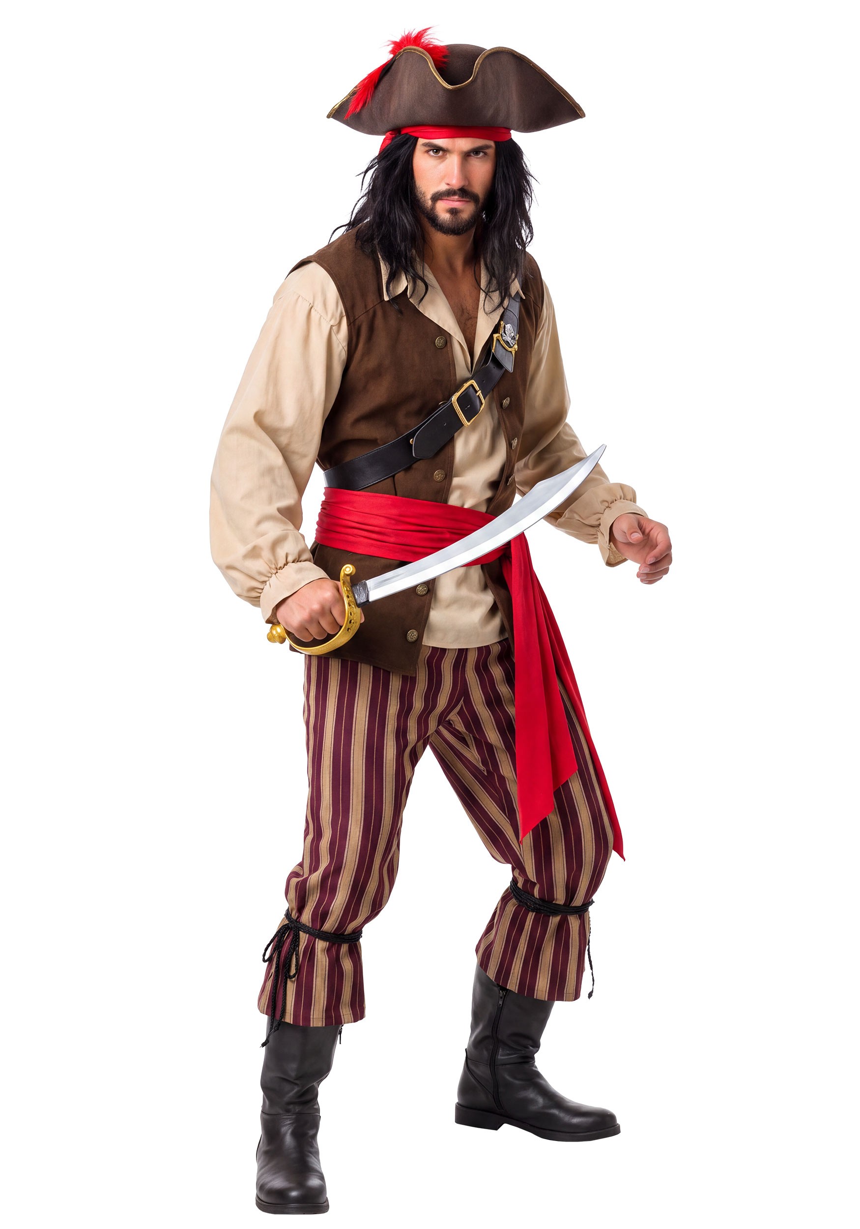 Men's Pirate Decked Out Costume | Pirate Costumes