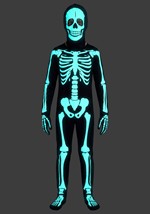 Kids Glow in the Dark Skeleton Costume Onesie Alt 1