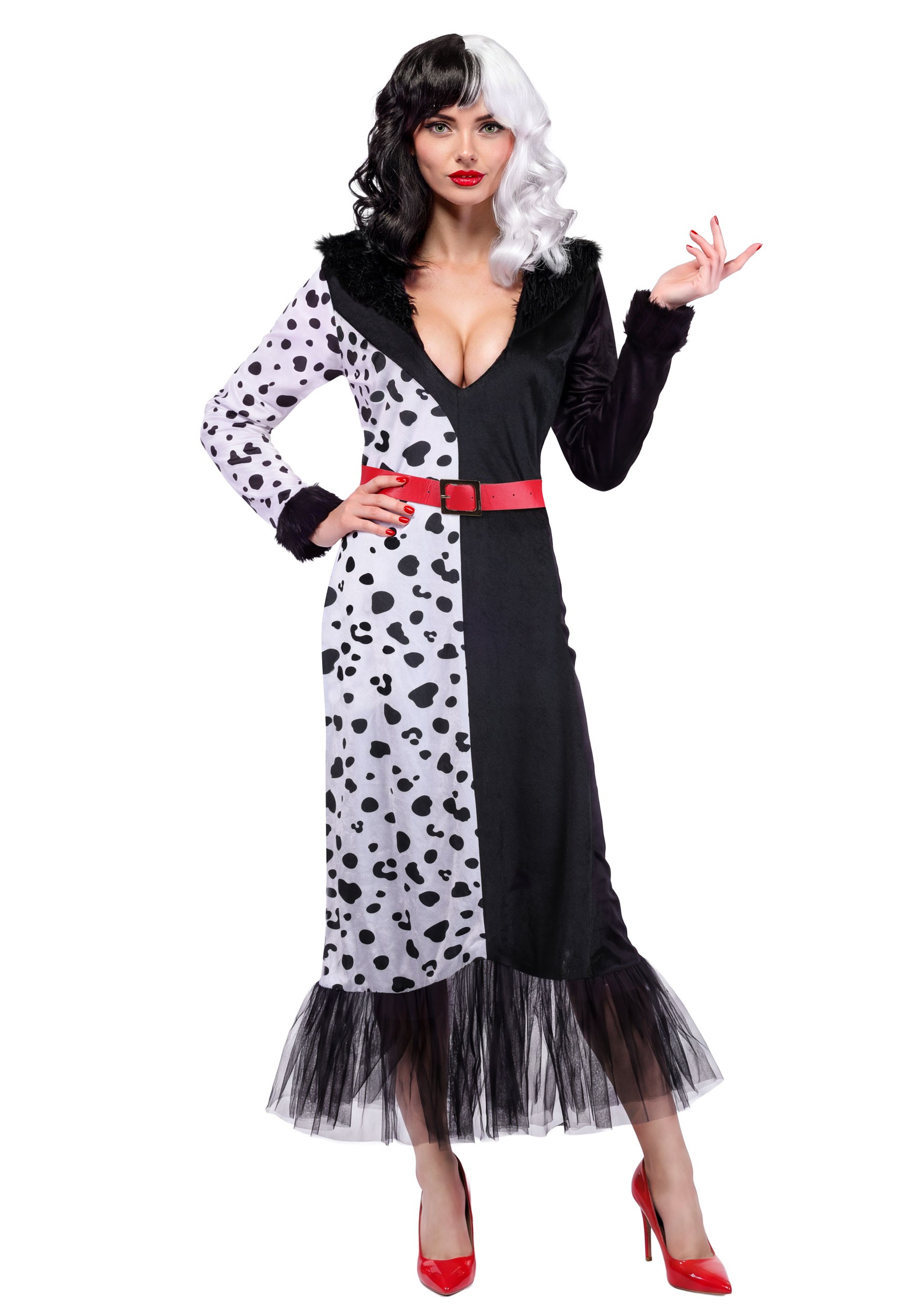Women's Dalmatian Devilish Diva Costume | Movie Costumes