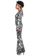 Womens Foxy Disco Costume Jumpsuit Alt 2