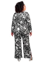 Plus Size Womens Foxy Disco Costume Jumpsuit Alt 1