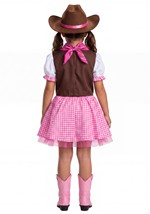 Girl's Pretty Pink Cowgirl Costume Alt 3
