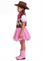 Girl's Pretty Pink Cowgirl Costume Alt 4