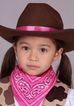 Girl's Pretty Pink Cowgirl Costume Alt 6