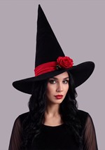 Womens Black and Red Witch Costume Dress Alt 4
