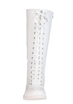 White Wrestling Costume Boots for Adults Alt 3
