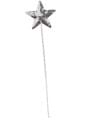 16 Inch Sequin Silver Star Wand Accessory