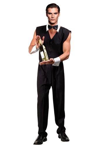 Mens Sexy Chip Bartender Costume
