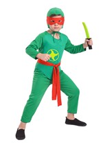 Kid's Green Ninja Warrior Costume