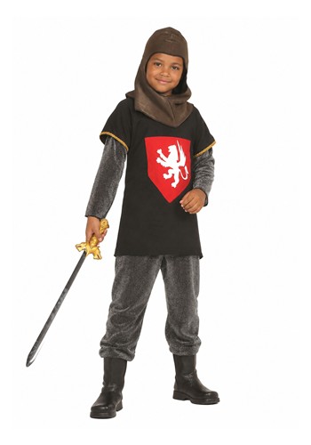 Kid's Medieval Knight Silver Costume upd