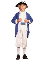 Boys Blue Colonial Captain Costume