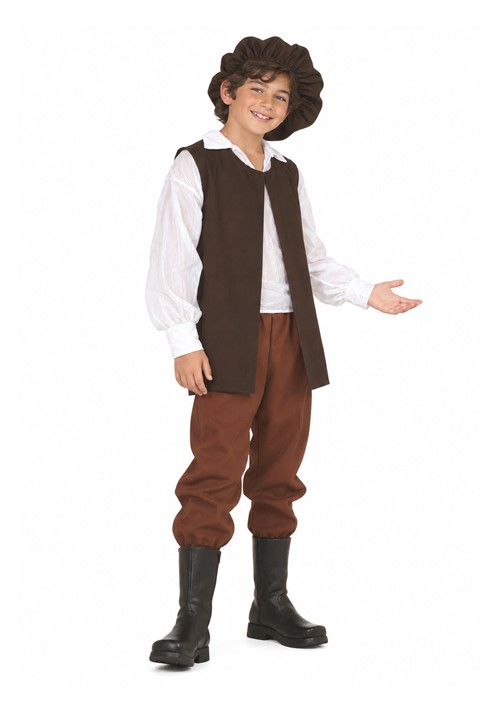 Boy's Classic Renaissance Villager Costume upd