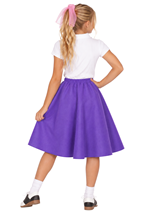 Girls Purple Poodle Costume Skirt Accessory Alt 1