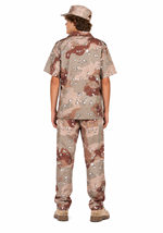 Boys Teen Desert Fox Soldier Costume Alt 2