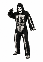 Mens 3D Skeleton Costume