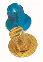 Adult Silver Sequin Disco Hat Accessory Alt 2