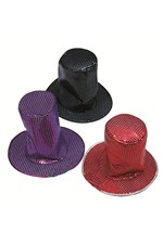 Adult Silver Sequin Disco Hat Accessory Alt 3