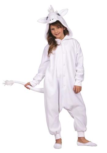 Kids Una the White Unicorn Onesie Costume