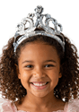 Child Silver Sequin Tiara Accessory 1