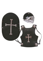 Kids Black Knight Costume Set