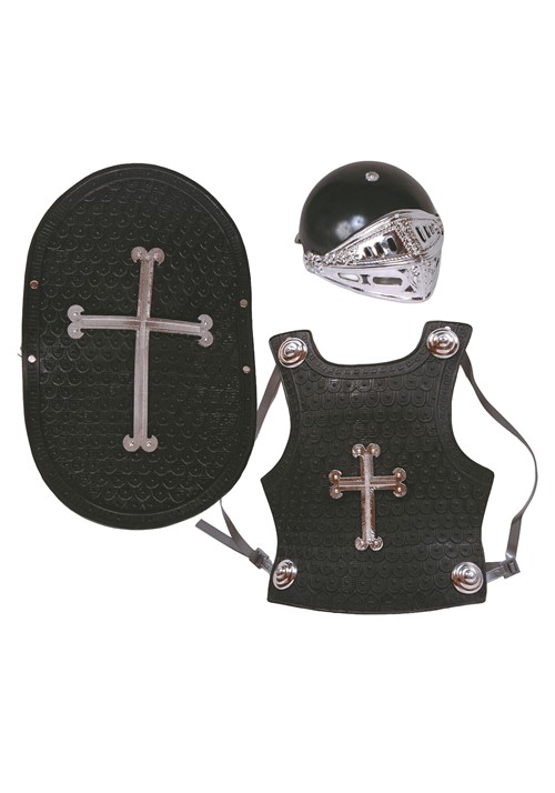 Kids Black Knight Costume Set