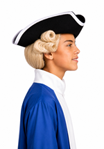Child Black Felt Tricorn Pirate Costume Hat Alt 1