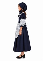 Kids Colonial Peasant Sarah Girl Costume Dress Alt 2