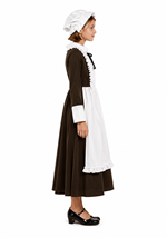 Colonial Peasant Girl Olive Costume Alt 1