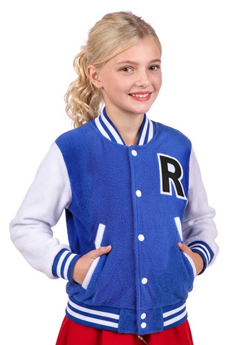 Child Letterman Blue Jacket Costume Main 1