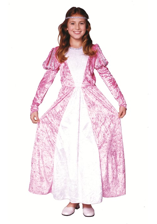Girls Pink Elegant Princess Costume Dress