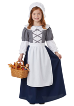 Girls Colonial Peasant Costume Alt 2