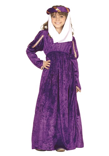 Girls Purple Renaissance Princess Costume Dress