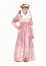 Girls Pink Renaissance Princess Costume Dress