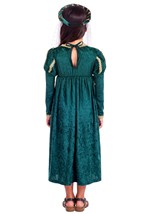 Girls Green Renaissance Princess Costume Alt 1