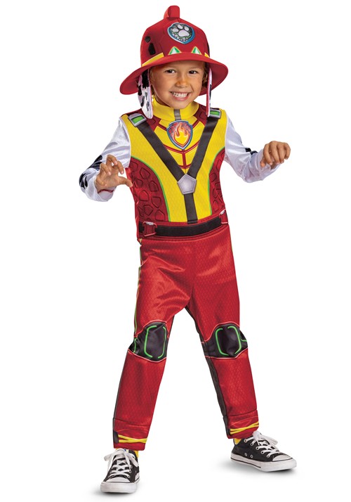 Kids Paw Patrol Dino Movie Marshall Classic Costum