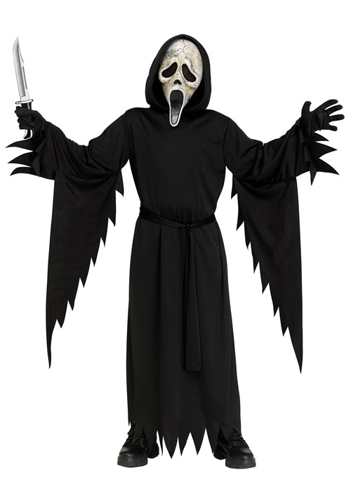 Kids Aged Ghost Face Costume