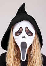 Toddler Girls Glitter Bling Ghost Face Costume Alt 3