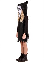 Toddler Girls Glitter Bling Ghost Face Costume Alt 6