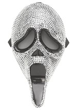 Womens Deluxe Bling Ghost Face Costume Alt 1