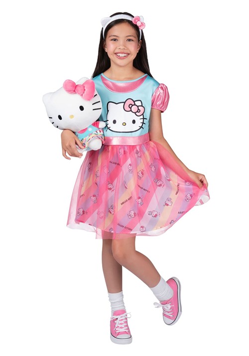Kids Hello Kitty Dress Up Costume Set Plush