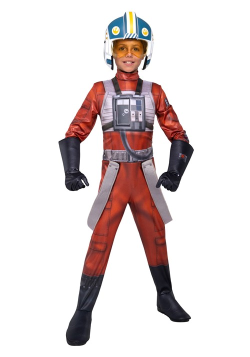Boys Qualux New Republic XWing Pilot Costume