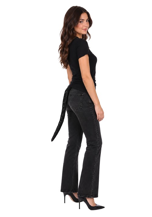 Black Sequined Cat Tail Costume Accessory