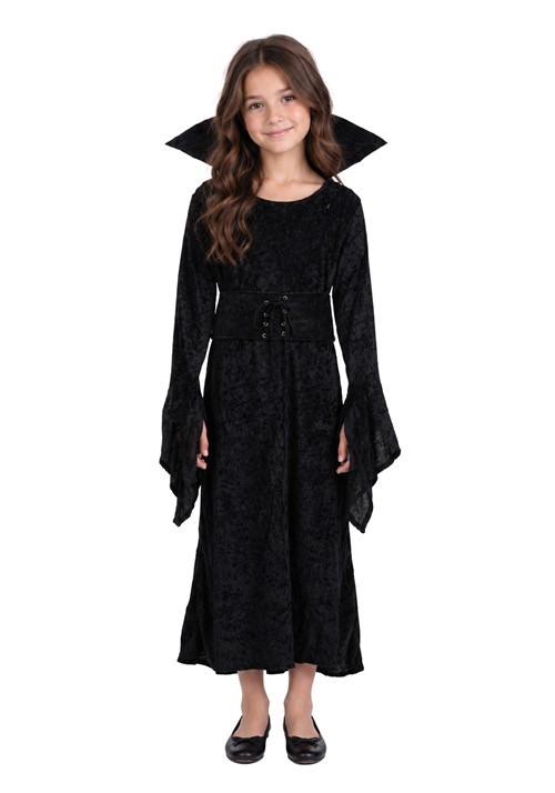 Girl's Black Dress Sorceress Costume
