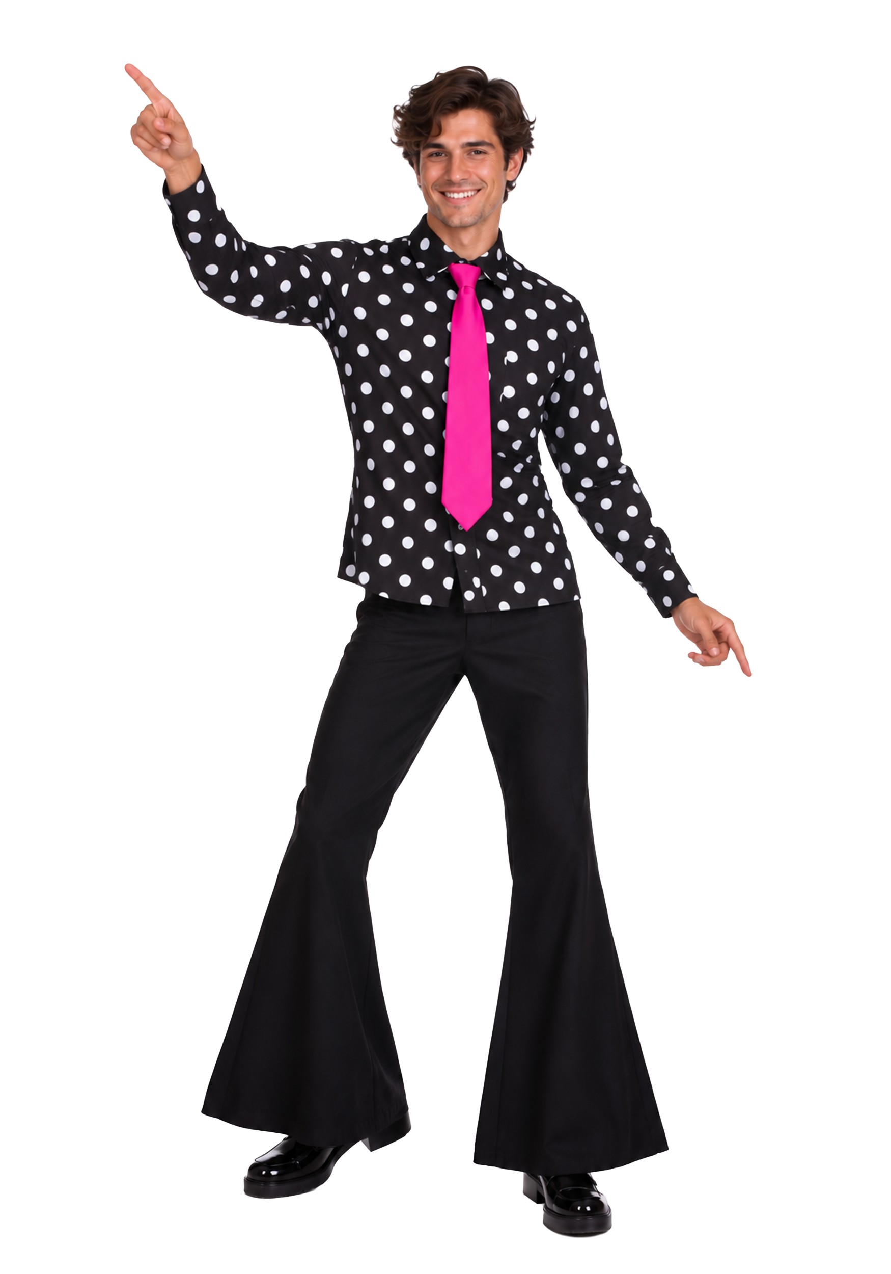 Men's Disco Heat Costume Tie & Shirt | Disco Costumes
